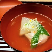 宮坂 - 甘鯛と聖護院大根の椀