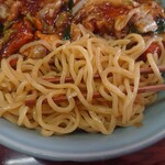 スタミナラーメン じゅんちゃん - スタミナラーメン冷やしトリプル（3玉）900円　麺工房ミタニさん