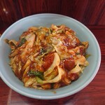 スタミナラーメン じゅんちゃん - スタミナラーメン冷やしトリプル（3玉）900円　配膳時の画像