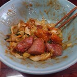 スタミナラーメン じゅんちゃん - スタミナラーメン冷やしトリプル（3玉）900円　プリプリの豚レバー