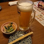 Itaba Izakaya Kaigemmaru - ビール＆お通し