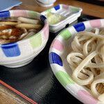 Okegawashi Benibana Furusato Kan - 肉ねぎ汁うどん（大盛）