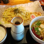 会津ラーメン 和 - 特製醤油青じそつけ麺