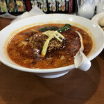 四川料理 厨匠 - 四川麻辣麺　スープのレンゲ