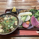 長寿庵 - 野菜3倍 肉汁せいろ