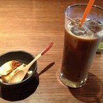 Naorai - ランチ　デザートとアイスコーヒー