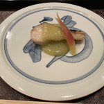 Akanezaka Oonuma - 明石産サワラの炭焼き、そら豆の餡