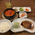 韓国食彩 にっこりマッコリ - 宮廷もちカルビセット1680円