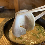 我家 - 大きめだけど薄いチャーシュー
