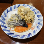 喉越しの蕎麦晴朗 - 野菜の天ぷら