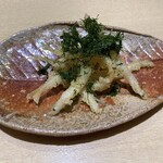 銀座 結絆 - 白魚の一本揚げ