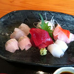 旬彩 一徳 - お造り定食アップ