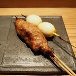 とり茶太郎 - つくね + うずらの卵