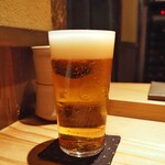 とり茶太郎 - 生ビール「KIRIN ブラウマイスター」
