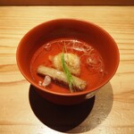 とり茶太郎 - シャモ 胸肉と牛蒡の揚げ出汁