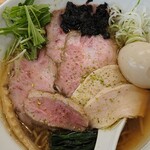 中華そば きなり - 味玉肉増し山椒白醤油そば ¥1,250