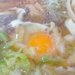 Kurumaya Udon - 小さな生卵が入っています。