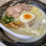 再来軒 - 豆乳ワンタン麺 ¥850