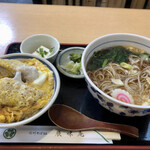 辰味庵 - ランチセットたぬき&ミニヒレカツ丼 1,070円