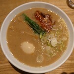 多聞 - 魚介鶏白湯ラーメン♪