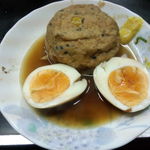 上田温酒場 - 飛龍頭と半熟玉子