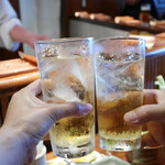 串かつ あーぼん - 乾杯