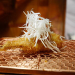 串かつ あーぼん - 白身魚白ネギ