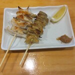 居酒屋 我が家 - やげん　154円＋かわ　143円