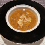 Chuugoku Ryourisuiyou - フカヒレと卵白のミルク炒め　上海蟹のスープ仕立て