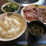 Gyuukaku - 牛角カルビ＆上ハラミ定食