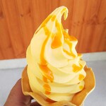 MIKACHAN BASE - 料理写真:三ヶ日みかんのソフトクリーム￥380