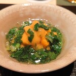 伯雲 - 京都の頭芋と根室の塩水雲丹