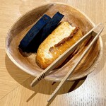 スシュ - ランチ(イカスミのパン プレーンのバゲット)(2人分)