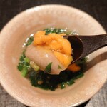 伯雲 - 京都の頭芋と根室の塩水雲丹