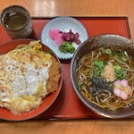 そば庄 出雲 やまもと屋 - カツ丼定食のそば