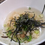 釜寅 - シメは出汁茶漬けで