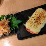 炭火焼き鳥 五tsubo - 梅水晶、スパムチーズ