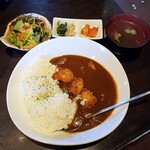 越後肉蔵堂 - から揚げカレーライスセット　860円