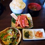 越後肉蔵堂 - 和牛カルビ定食　1190円