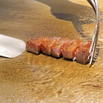 傳火 鉄板焼 - 佐賀牛サーロインステーキ