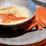 傳火 鉄板焼 - オマール海老と甘酒スープ