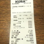 無添くら寿司 - レシート 7,528円(2022.02.05)