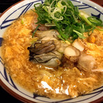 丸亀製麺 - 牡蠣玉子とじうどん