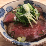 いのちノ中華そば 龍ノ谷 - 黒華和牛ローストビーフ丼¥400