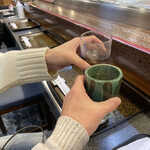 無理矢理乾杯のシーン撮り（笑）