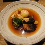 蕎麦の実 よしむら - 蕪の揚げ出汁と自家製にしんの炊いたん