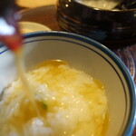 瓢亭 - 鰹だしの餡をとろとろとろ～っ