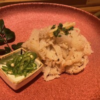 焼肉 龍園 西中洲店 - 白センマイ刺し