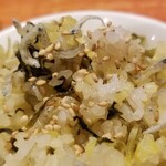 麺屋 六感堂 - じゃこと高菜まぜご飯