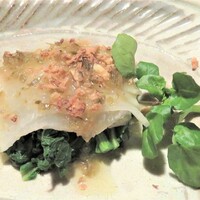 ごはんや 要兵衛 - 刺身　鯛と菜花のサラダ